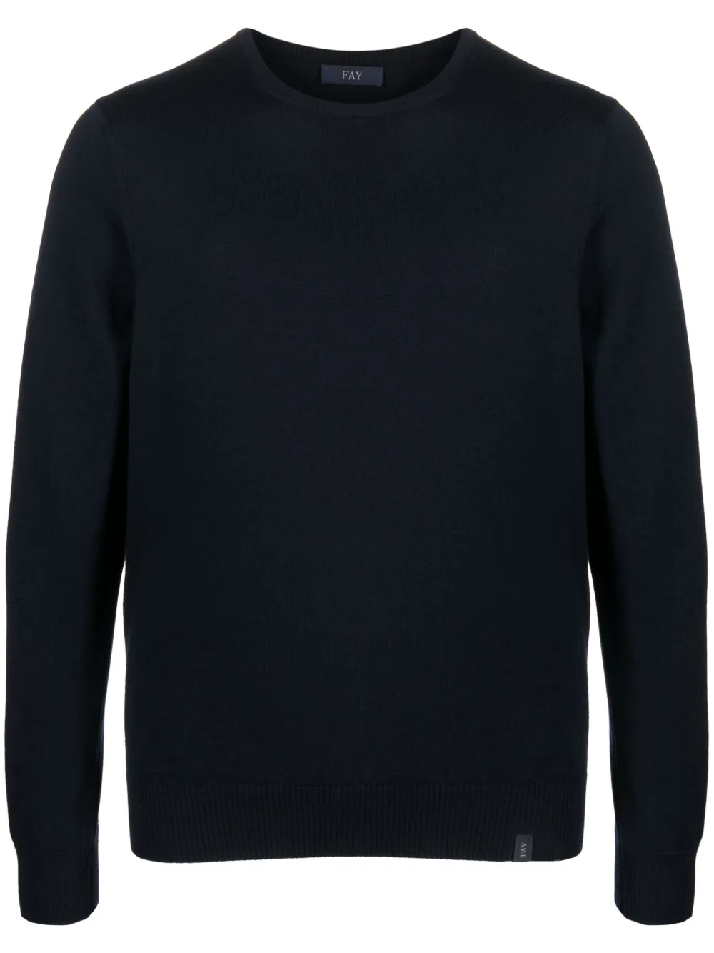 Джемпер из вирджинской шерсти с нашивкой-логотипом Fay, синий
Джемпер из вирджинской шерсти с нашивкой-логотипом Fay, синий