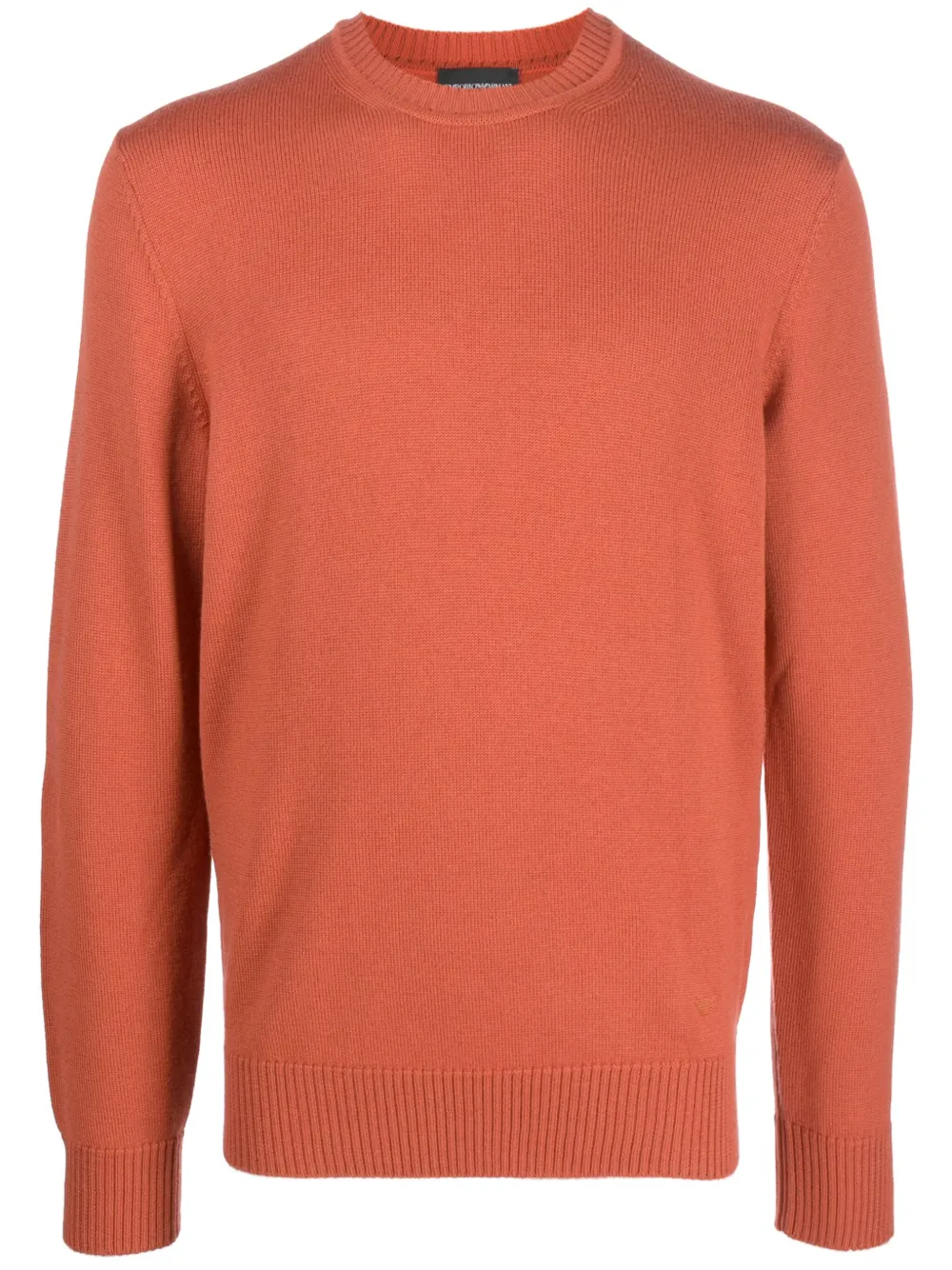 Джемпер из вирджинской шерсти с вышитым логотипом EMPORIO ARMANI, оранжевый
Джемпер из вирджинской шерсти с вышитым логотипом EMPORIO ARMANI, оранжевый