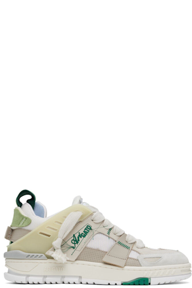 Лоскутные кроссовки бежево-зеленого цвета Axel Arigato
Лоскутные кроссовки бежево-зеленого цвета Axel Arigato