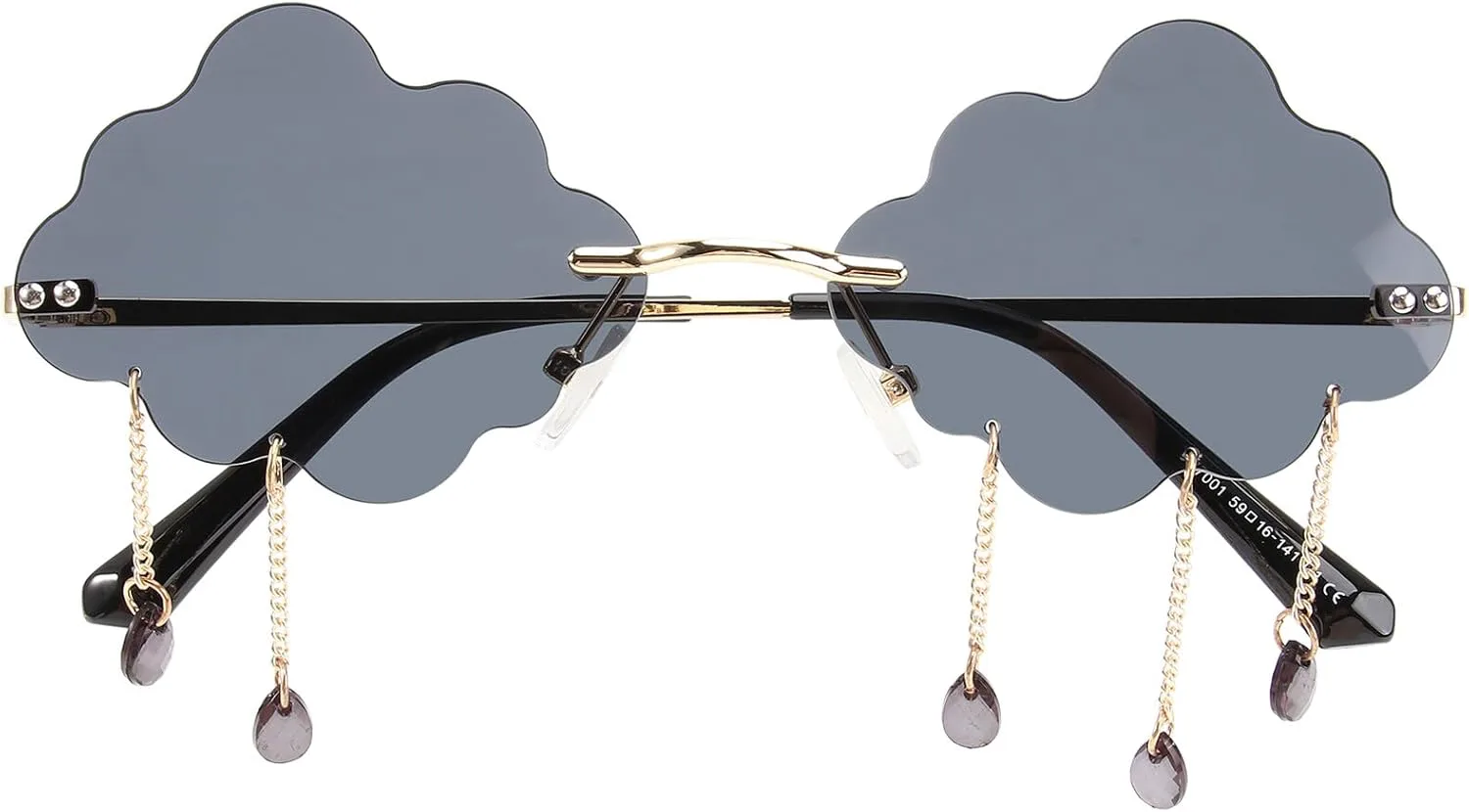 Солнцезащитные очки GALPADA, форма облака, дизайн капли дождя, для вечеринок и активного отдыха. Легкие, модные, с удобными носоупорами. Унисекс, черные (Black)
Солнцезащитные очки GALPADA, форма облака, дизайн капли дождя, для вечеринок и активного отдыха. Легкие, модные, с удобными носоупорами. Унисекс, черные (Black)