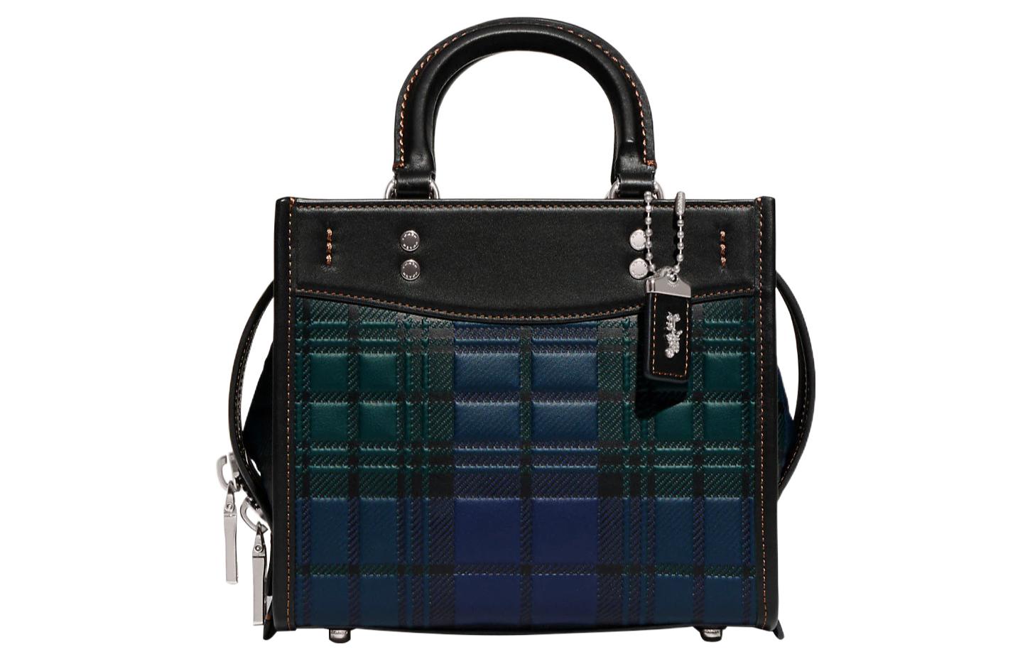 COACH Кожаная сумка через плечо маленькая женская зеленая и синяя
COACH Кожаная сумка через плечо маленькая женская зеленая и синяя