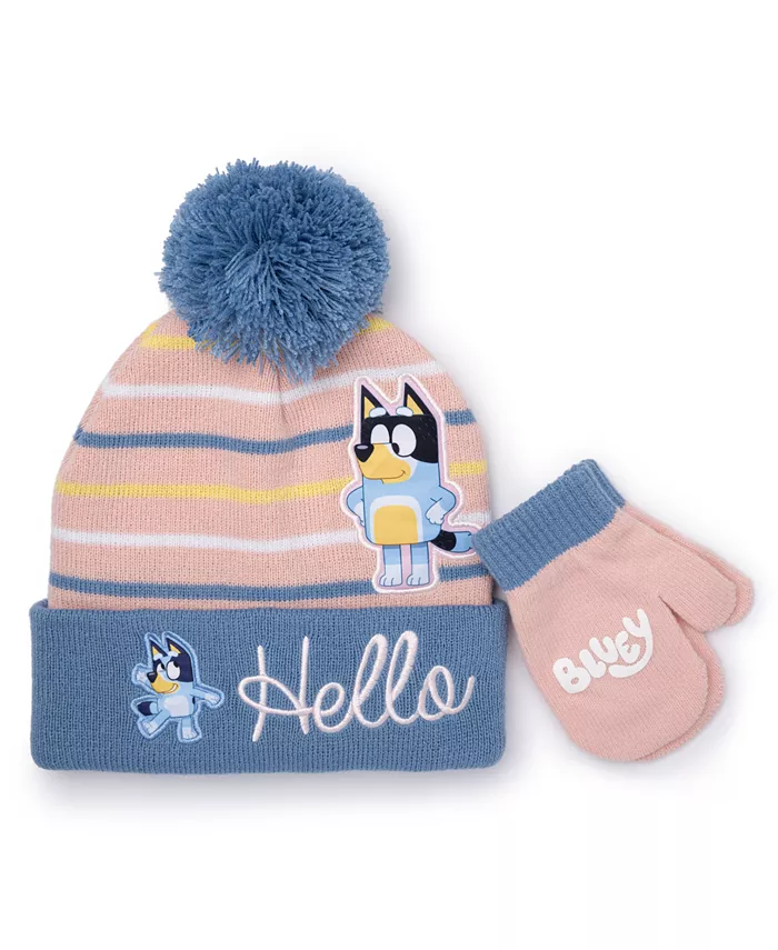 Bluey детский комплект для девочек: шапочка и варежки 2 предмета Berkshire, мультиколор
Bluey детский комплект для девочек: шапочка и варежки 2 предмета Berkshire, мультиколор