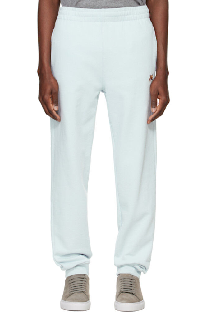 Обычные спортивные штаны с нашивкой в виде головы голубой лисы Maison Kitsuné
Обычные спортивные штаны с нашивкой в виде головы голубой лисы Maison Kitsuné