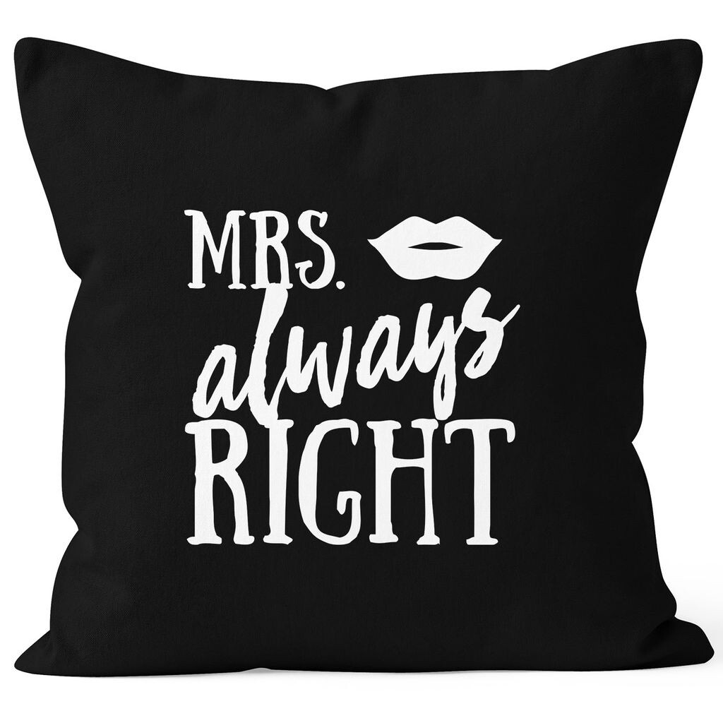 Чехол на подушку Mrs Always Right, свадебный чехол на подушку, декоративная подушка 40x40 MoonWorks черный, униразмер
Чехол на подушку Mrs Always Right, свадебный чехол на подушку, декоративная подушка 40x40 MoonWorks черный, униразмер