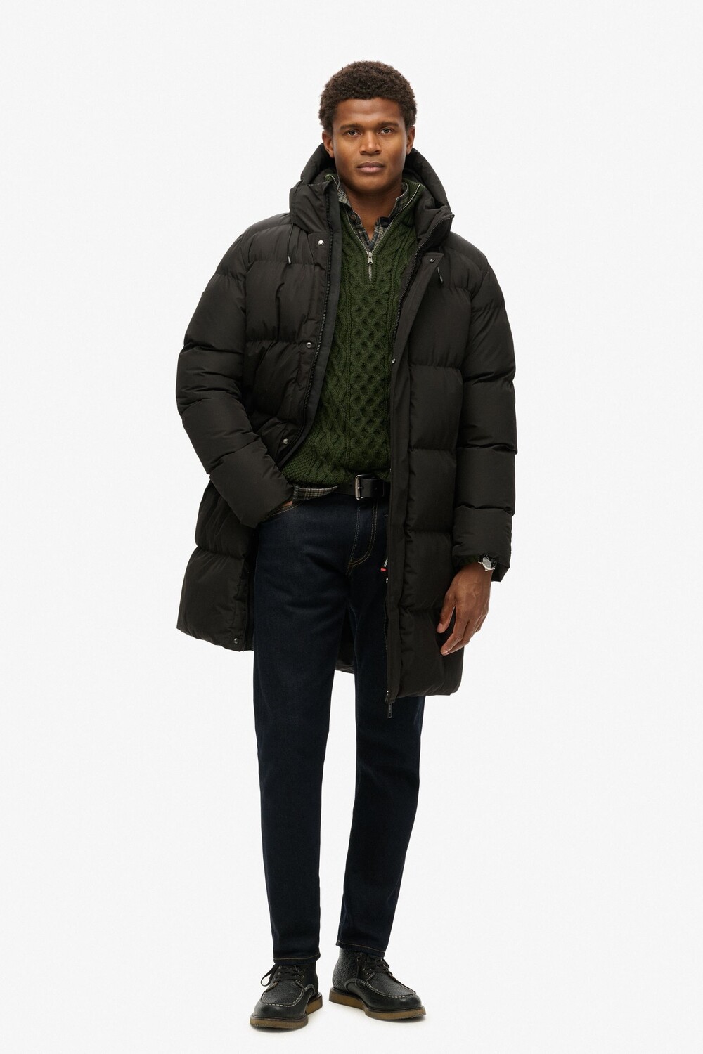 Спортивная стеганая куртка с капюшоном Superdry, черный
Спортивная стеганая куртка с капюшоном Superdry, черный
