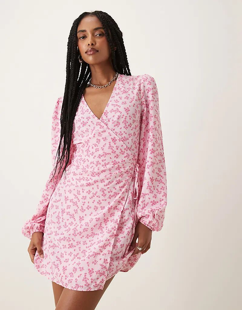 Мини-платье Collective The Label Wrap в цвете розовой фуксии
Мини-платье Collective The Label Wrap в цвете розовой фуксии