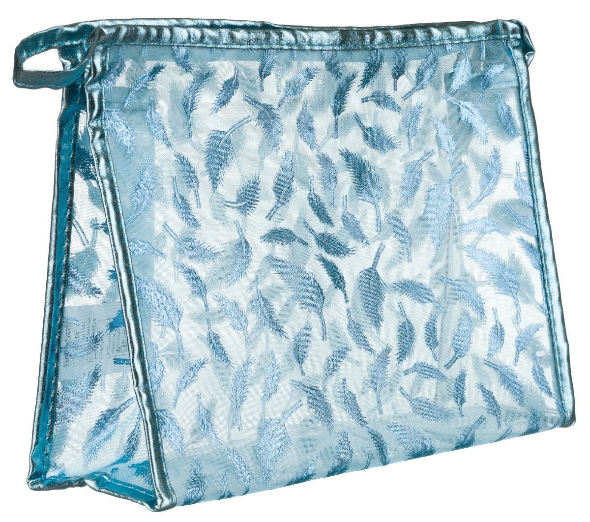 Непромокаемая женская косметичка на молнии с растительным мотивом, синяя No logo
Непромокаемая женская косметичка на молнии с растительным мотивом, синяя No logo