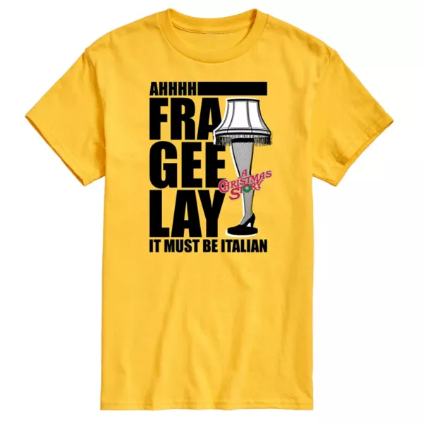 Мужская футболка с принтом "Ножка-лампа" из "Рождественской истории" Licensed Character, желтый
Мужская футболка с принтом "Ножка-лампа" из "Рождественской истории" Licensed Character, желтый