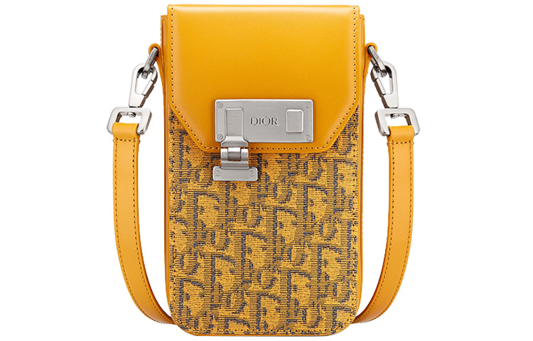 Чехол для телефона с кожаной вставкой и замком, наплечная сумка, кросс-бади, мужская модель, золотой DIOR
Чехол для телефона с кожаной вставкой и замком, наплечная сумка, кросс-бади, мужская модель, золотой DIOR