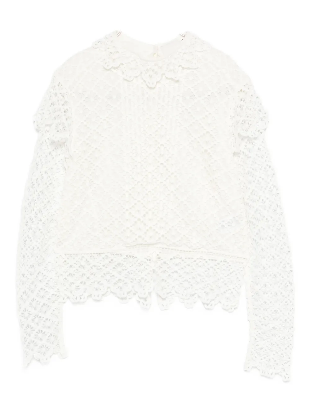 Топ с длинными рукавами и кружевным узором ISABEL MARANT, белый
Топ с длинными рукавами и кружевным узором ISABEL MARANT, белый