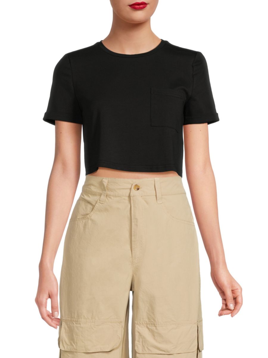 Укороченная футболка Halsey Walter Baker, черный 
Укороченная футболка Halsey Walter Baker, черный