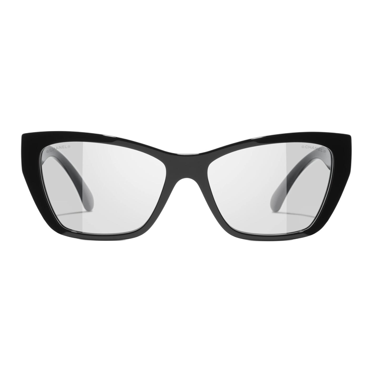 CHANEL Пластиковая оправа для очков кошачий глаз унисекс черная, Black
CHANEL Пластиковая оправа для очков кошачий глаз унисекс черная, Black