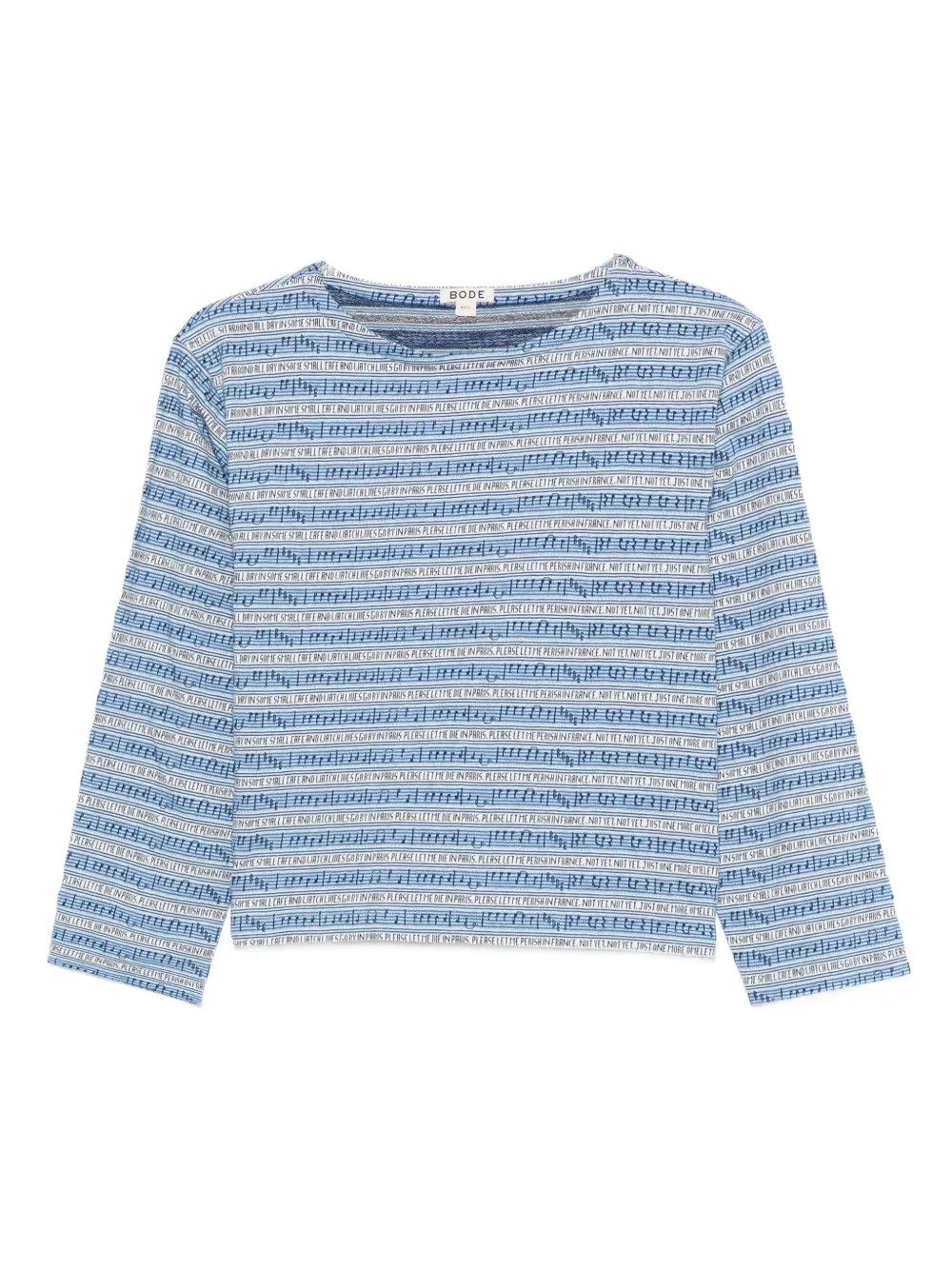 Блузка с вырезом "лодочка" Bode, синий
Блузка с вырезом "лодочка" Bode, синий