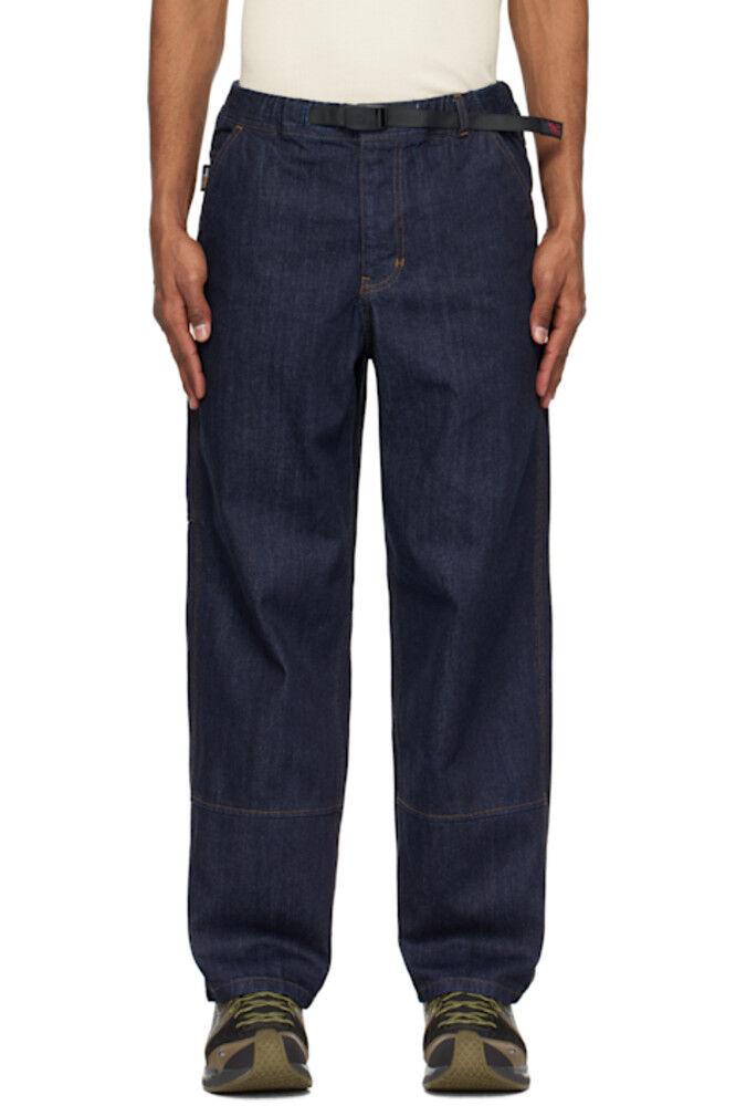 Рабочие джинсы из японского денима темно-синего цвета Gramicci
Рабочие джинсы из японского денима темно-синего цвета Gramicci