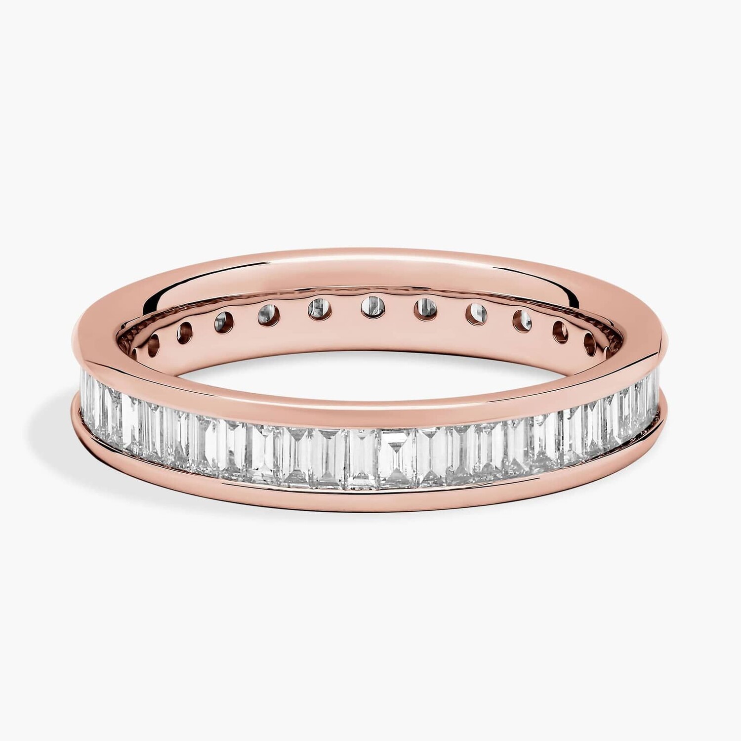 Кольцо-вечность с бриллиантами багетной огранки Channel Set из 14-каратного розового золота (1 карат, двойной). Blue Nile
Кольцо-вечность с бриллиантами багетной огранки Channel Set из 14-каратного розового золота (1 карат, двойной). Blue Nile