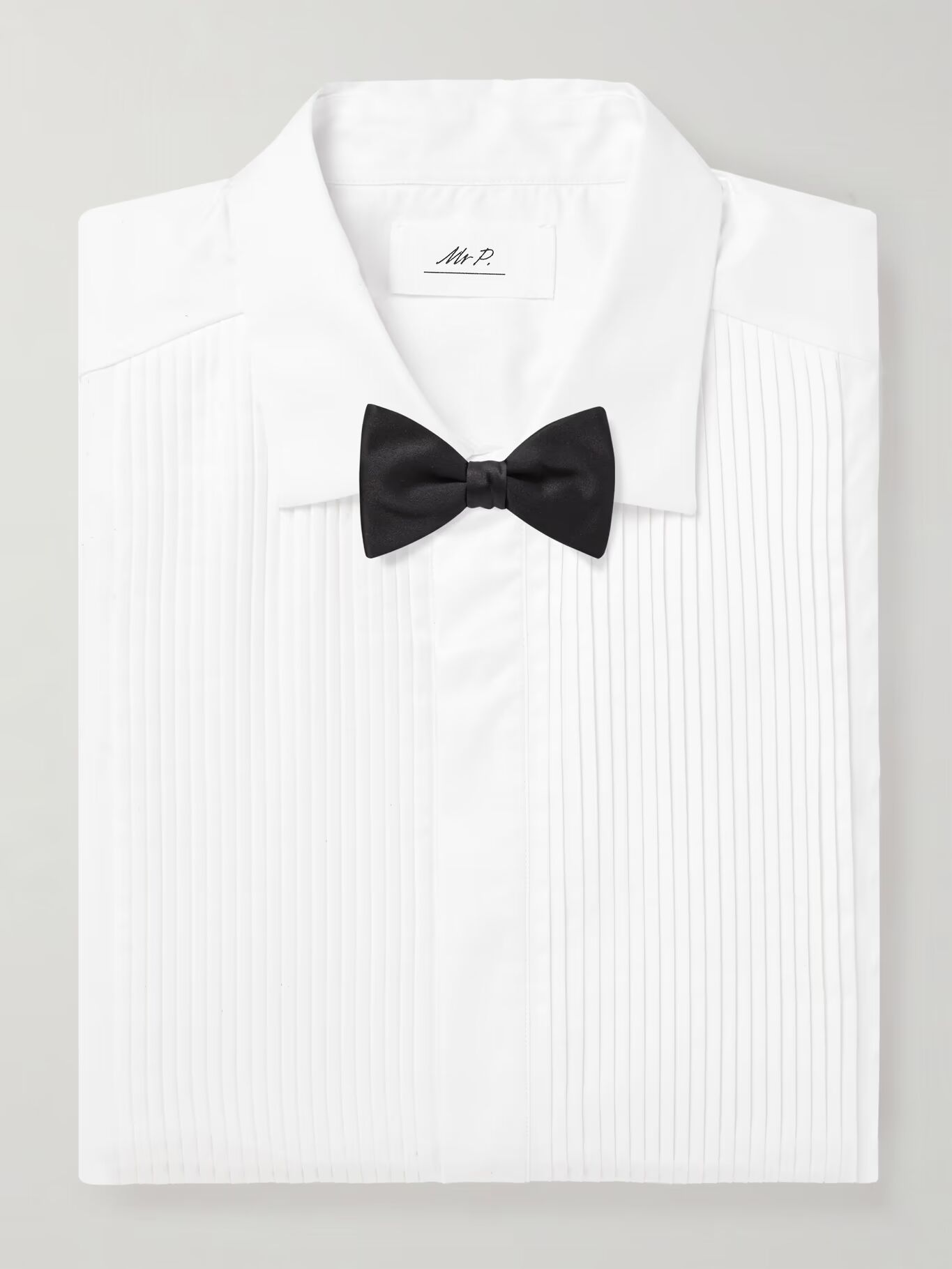 Рубашка-смокинг из плиссированного хлопкового поплина MR P., белый
Рубашка-смокинг из плиссированного хлопкового поплина MR P., белый