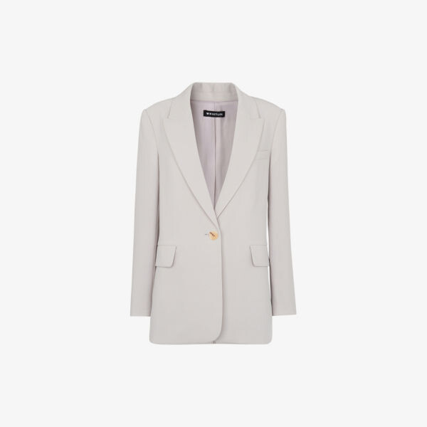 Блейзер свободного кроя Boyfriend из переработанного полиэстера Whistles, бежевый
Блейзер свободного кроя Boyfriend из переработанного полиэстера Whistles, бежевый