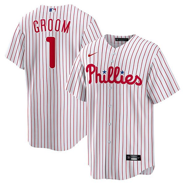 Мужская белая реплика домашней футболки philadelphia phillies #1 groom Nike
Мужская белая реплика домашней футболки philadelphia phillies #1 groom Nike