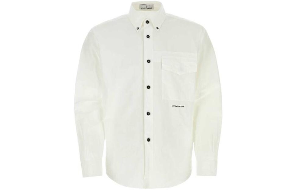 Рубашка мужская белая Stone Island, белый
Рубашка мужская белая Stone Island, белый