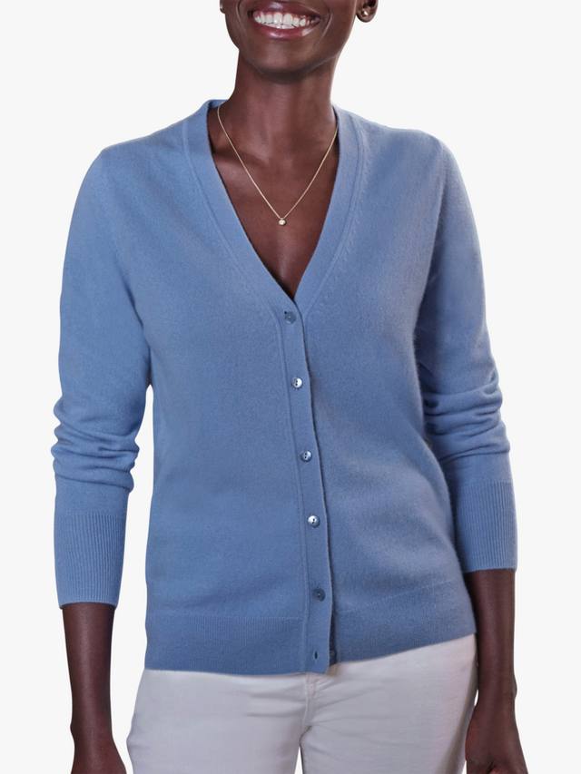 Кашемировый кардиган с v-образным вырезом Pure Collection, синий
Кашемировый кардиган с v-образным вырезом Pure Collection, синий
