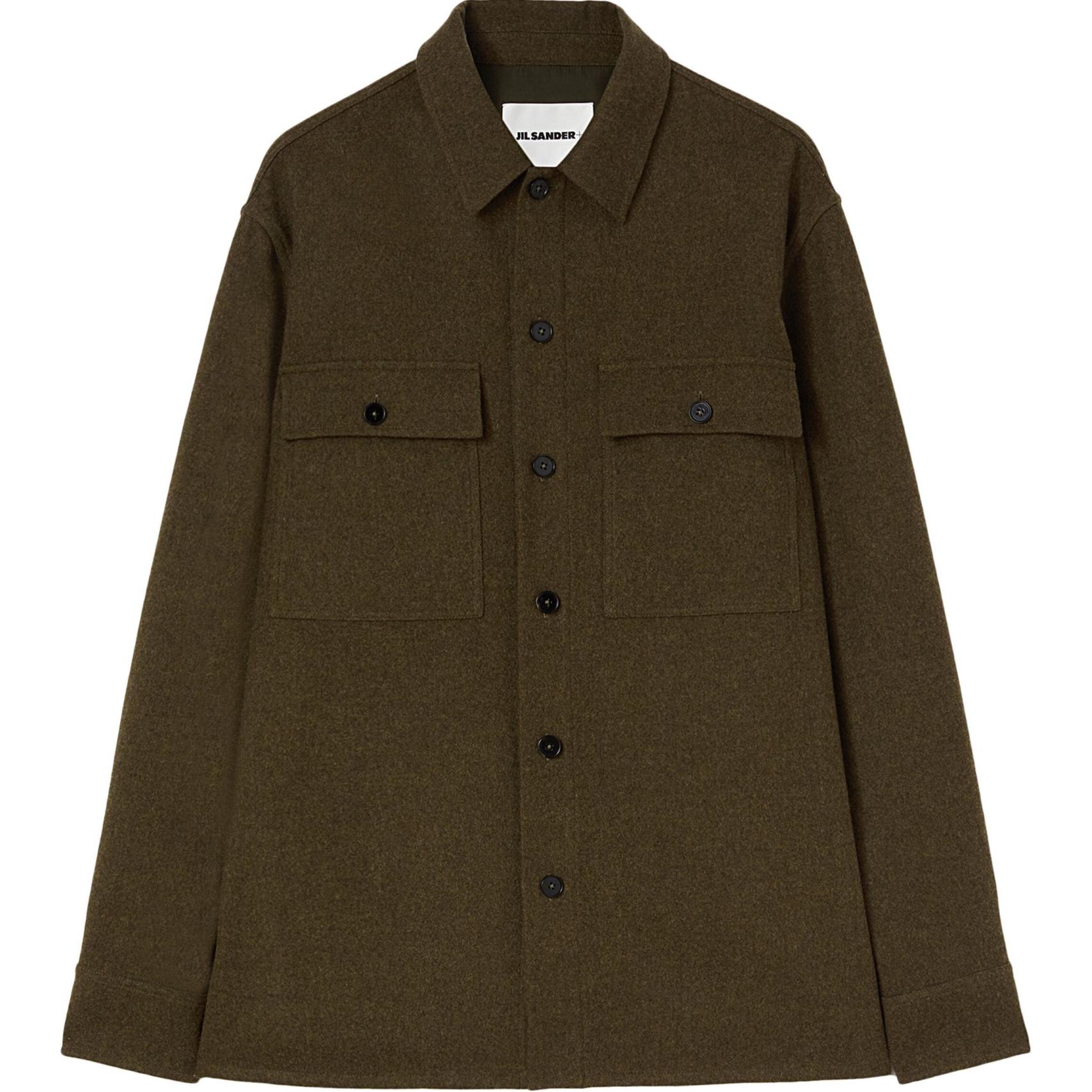 Фланелевая рубашка с заниженной линией плеча JIL SANDER, коричневый
Фланелевая рубашка с заниженной линией плеча JIL SANDER, коричневый