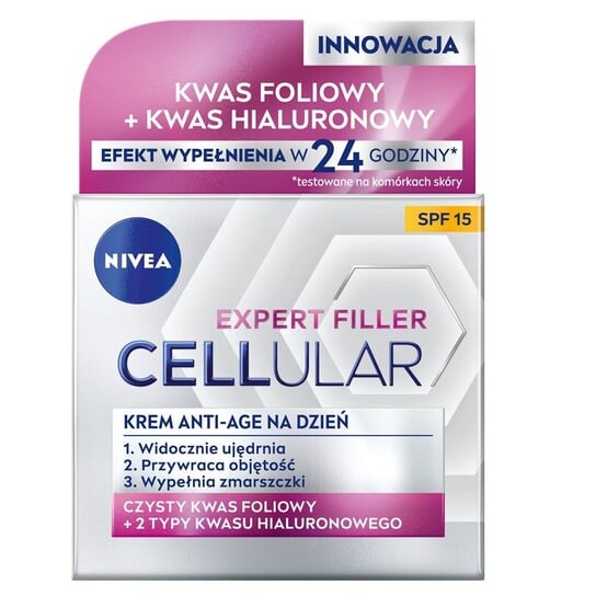 Антивозрастной дневной крем Cellular Expert Filler SPF15 50мл Nivea
Антивозрастной дневной крем Cellular Expert Filler SPF15 50мл Nivea