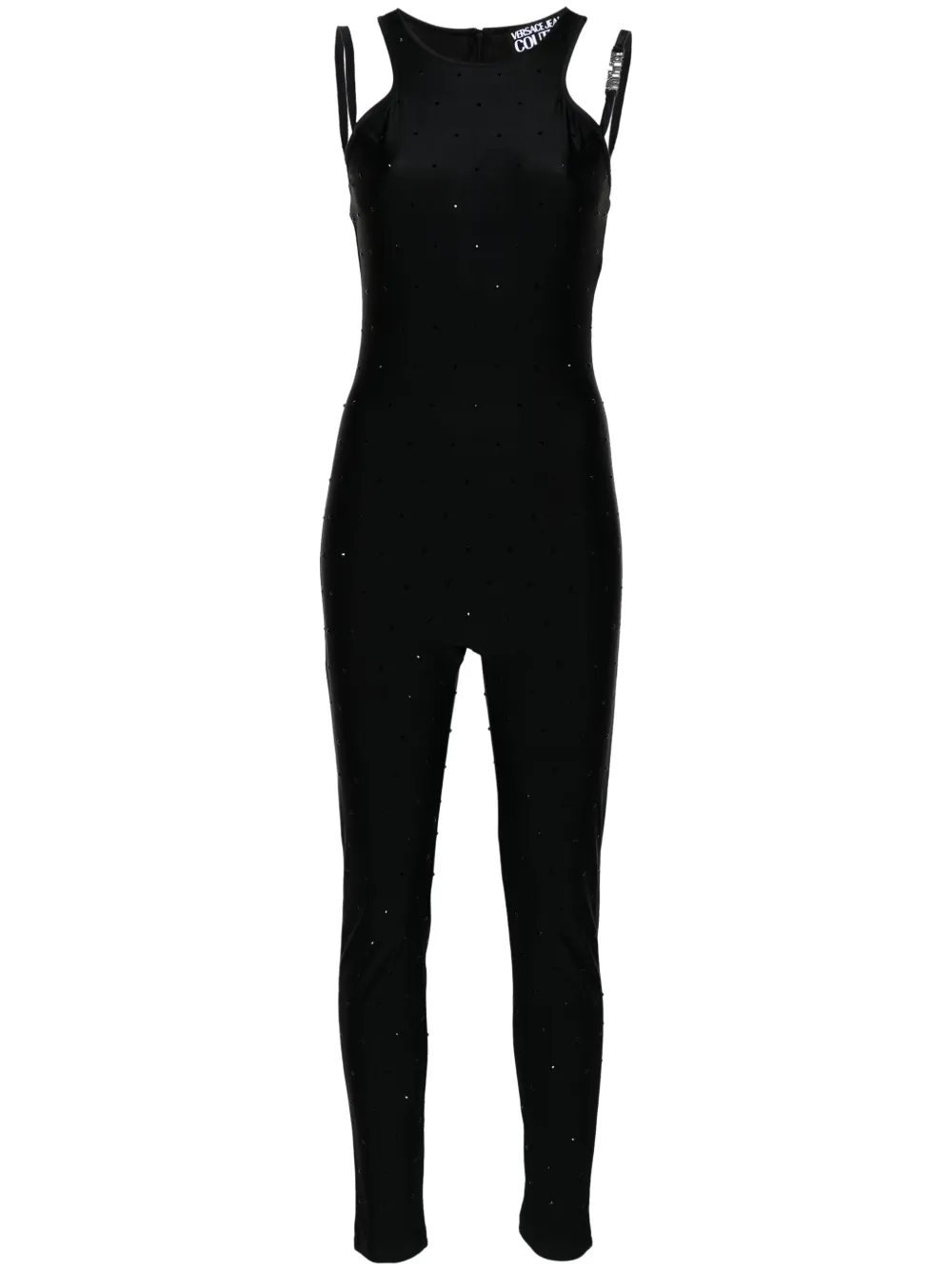 Комбинезон с вырезом халтер и кристаллами Versace Jeans Couture, черный
Комбинезон с вырезом халтер и кристаллами Versace Jeans Couture, черный