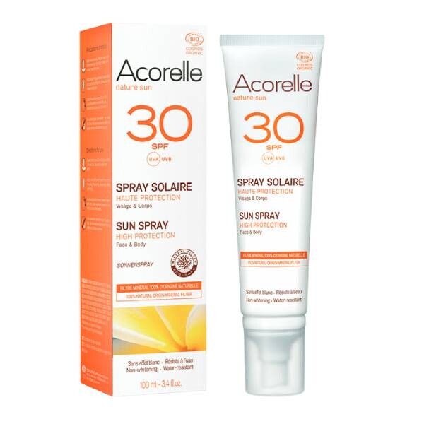 Солнцезащитный спрей Spf 30 100 мл Acorelle
Солнцезащитный спрей Spf 30 100 мл Acorelle