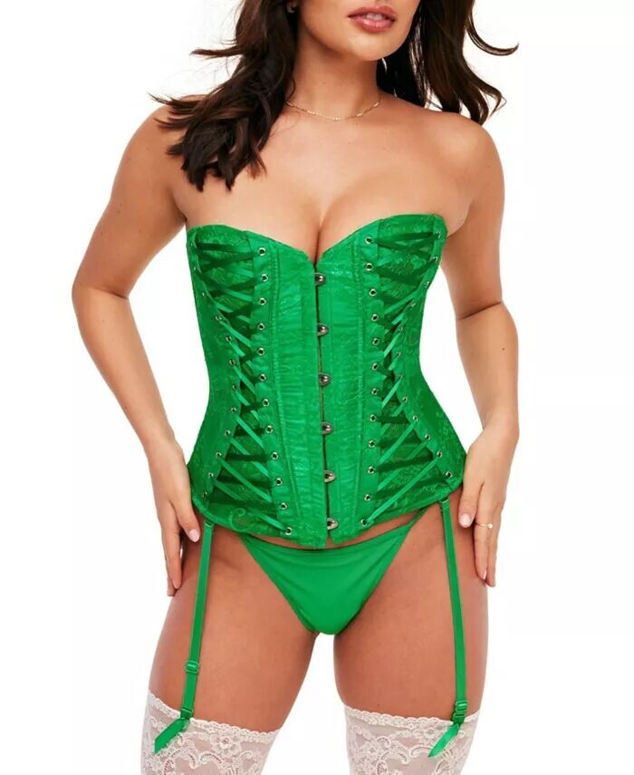 Женский комплект с корсетом и стрингами без подкладки Nikita Adore Me, зеленый
Женский комплект с корсетом и стрингами без подкладки Nikita Adore Me, зеленый