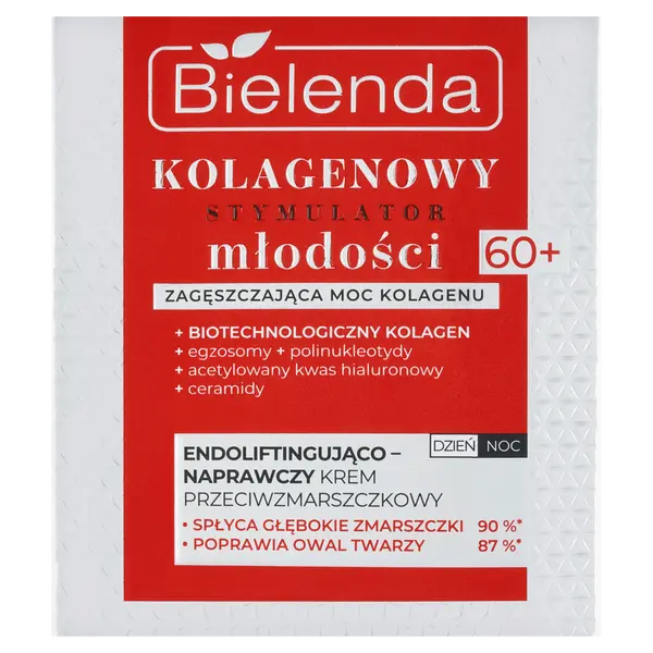 Эндолифтинг-восстанавливающий крем для лица против морщин 60+ для дня и ночи, 50 мл Bielenda Kolagenowy stymulator młodości
Эндолифтинг-восстанавливающий крем для лица против морщин 60+ для дня и ночи, 50 мл Bielenda Kolagenowy stymulator młodości