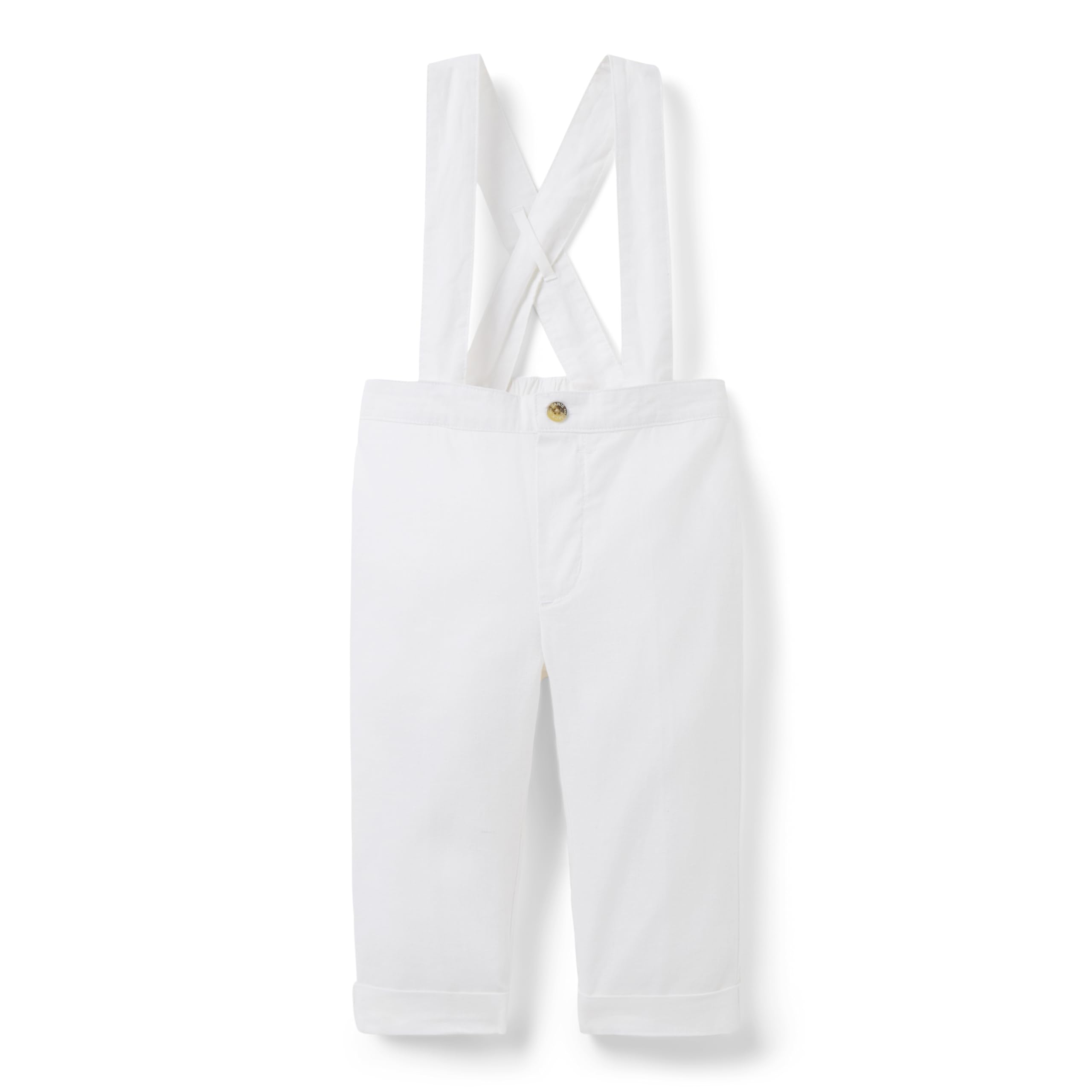 Брюки Janie and Jack Linen Suspender Pants, белый
Брюки Janie and Jack Linen Suspender Pants, белый
