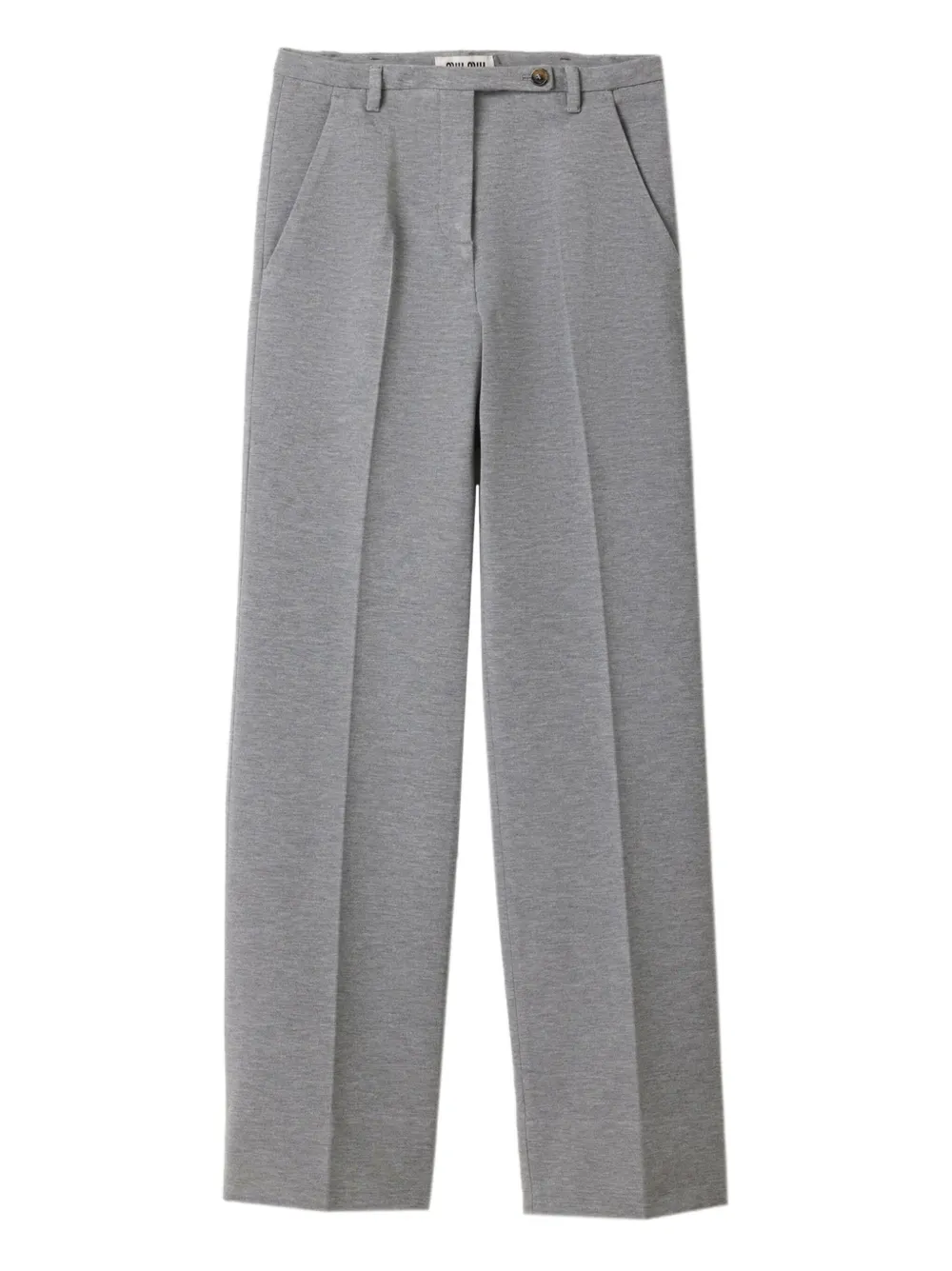 Брюки с вышитым логотипом MIU MIU, серый
Брюки с вышитым логотипом MIU MIU, серый