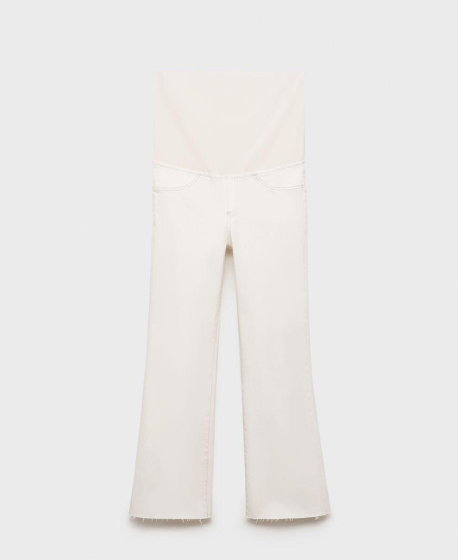 Женские укороченные джинсы-клеш для беременных MANGO, Off White
Женские укороченные джинсы-клеш для беременных MANGO, Off White