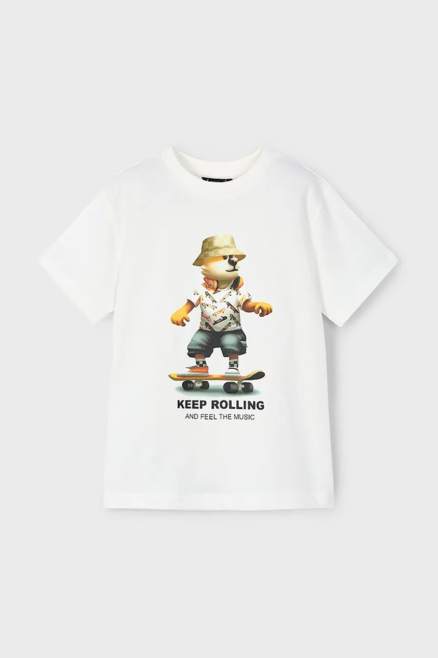 Футболка из хлопка для детей Mayoral, бежевый
Футболка из хлопка для детей Mayoral, бежевый