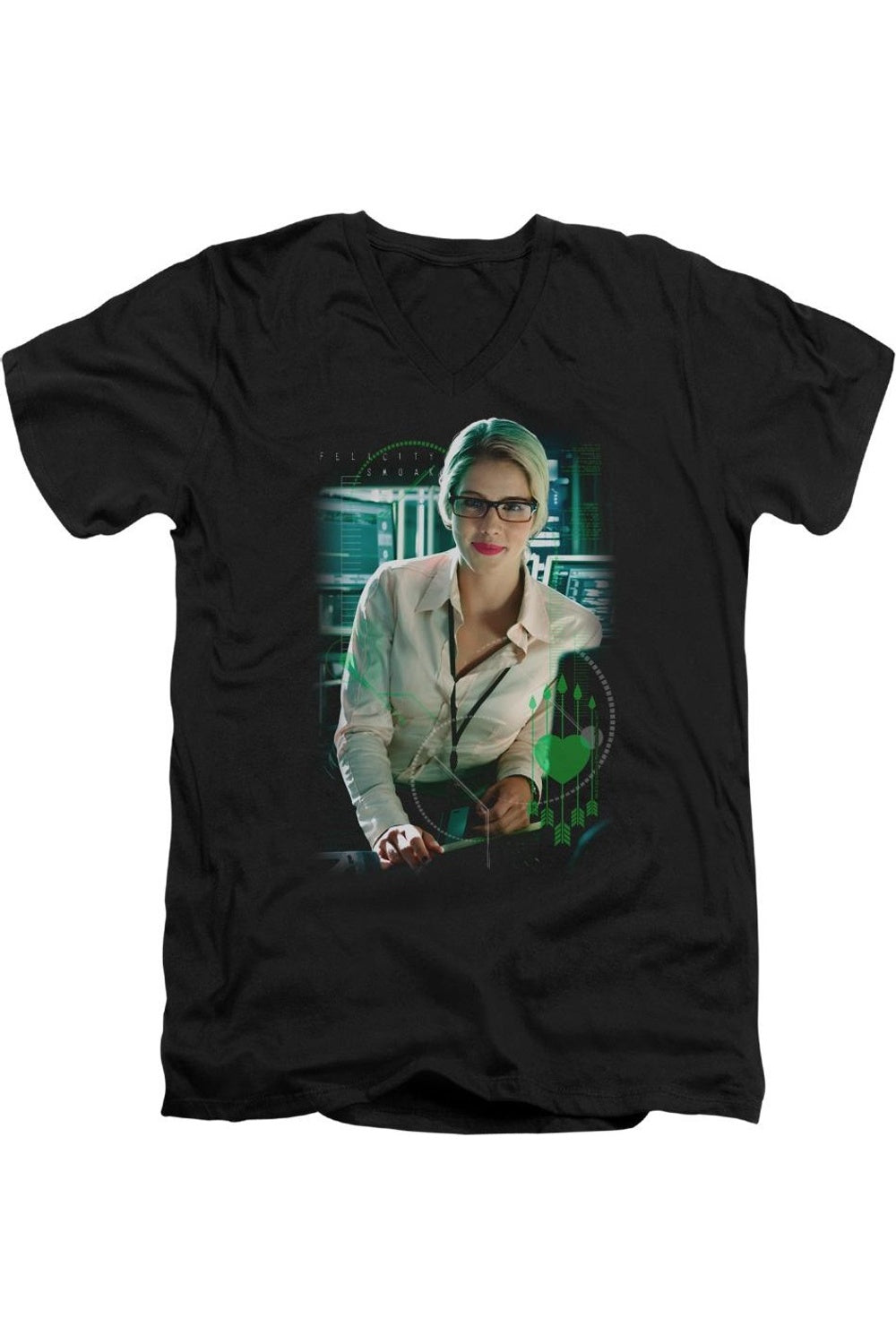 Футболка Arrow Felicity Smoak с коротким рукавом для взрослых с V-образным вырезом из премиального хлопка / футболка Gildan, черный
Футболка Arrow Felicity Smoak с коротким рукавом для взрослых с V-образным вырезом из премиального хлопка / футболка Gildan, черный