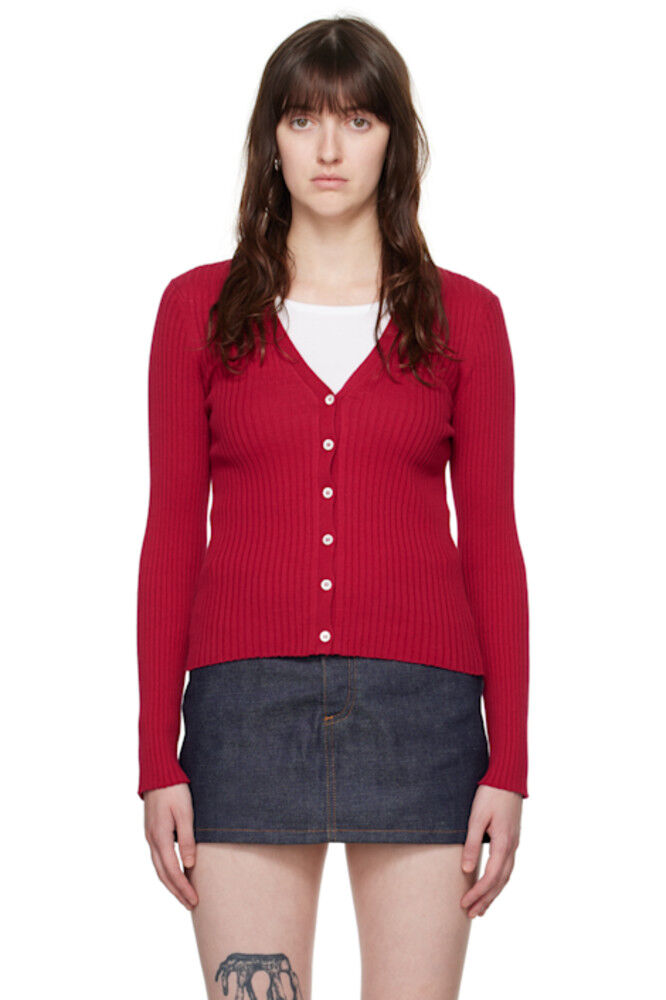 Красный кардиган янтарного цвета Katie Holmes Edition A.P.C.
Красный кардиган янтарного цвета Katie Holmes Edition A.P.C.