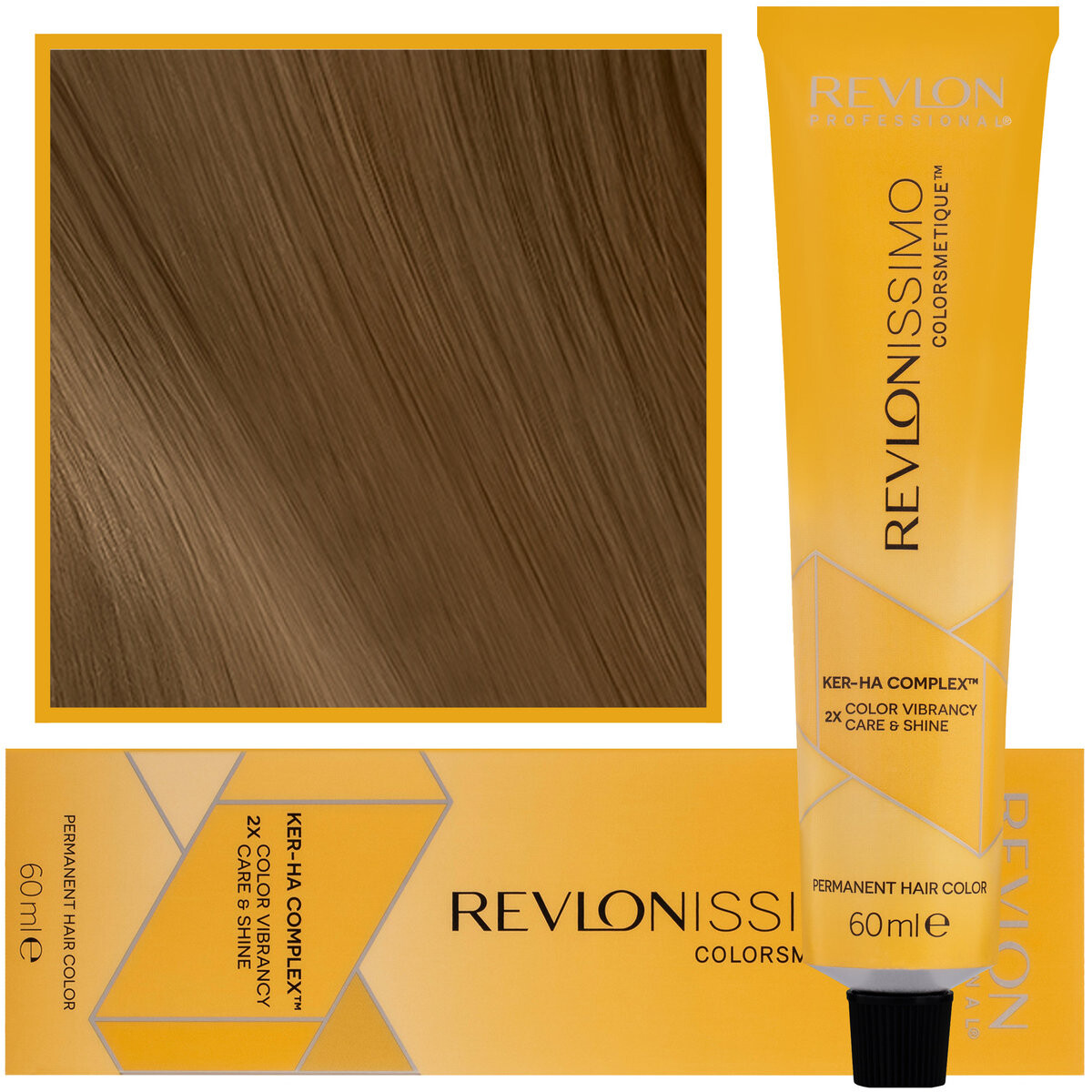 Revlon, Revlonissimo Colorsmetique, Кремовая краска для волос с комплексом Ker-Ha Care, Кремовая формула 5.34, 60 мл
Revlon, Revlonissimo Colorsmetique, Кремовая краска для волос с комплексом Ker-Ha Care, Кремовая формула 5.34, 60 мл