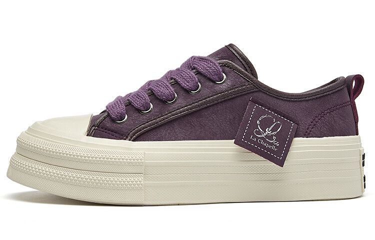 Кеды, скейтборд обувь женская низкая La Chapelle, цвет Dark Purple 
Кеды, скейтборд обувь женская низкая La Chapelle, цвет Dark Purple