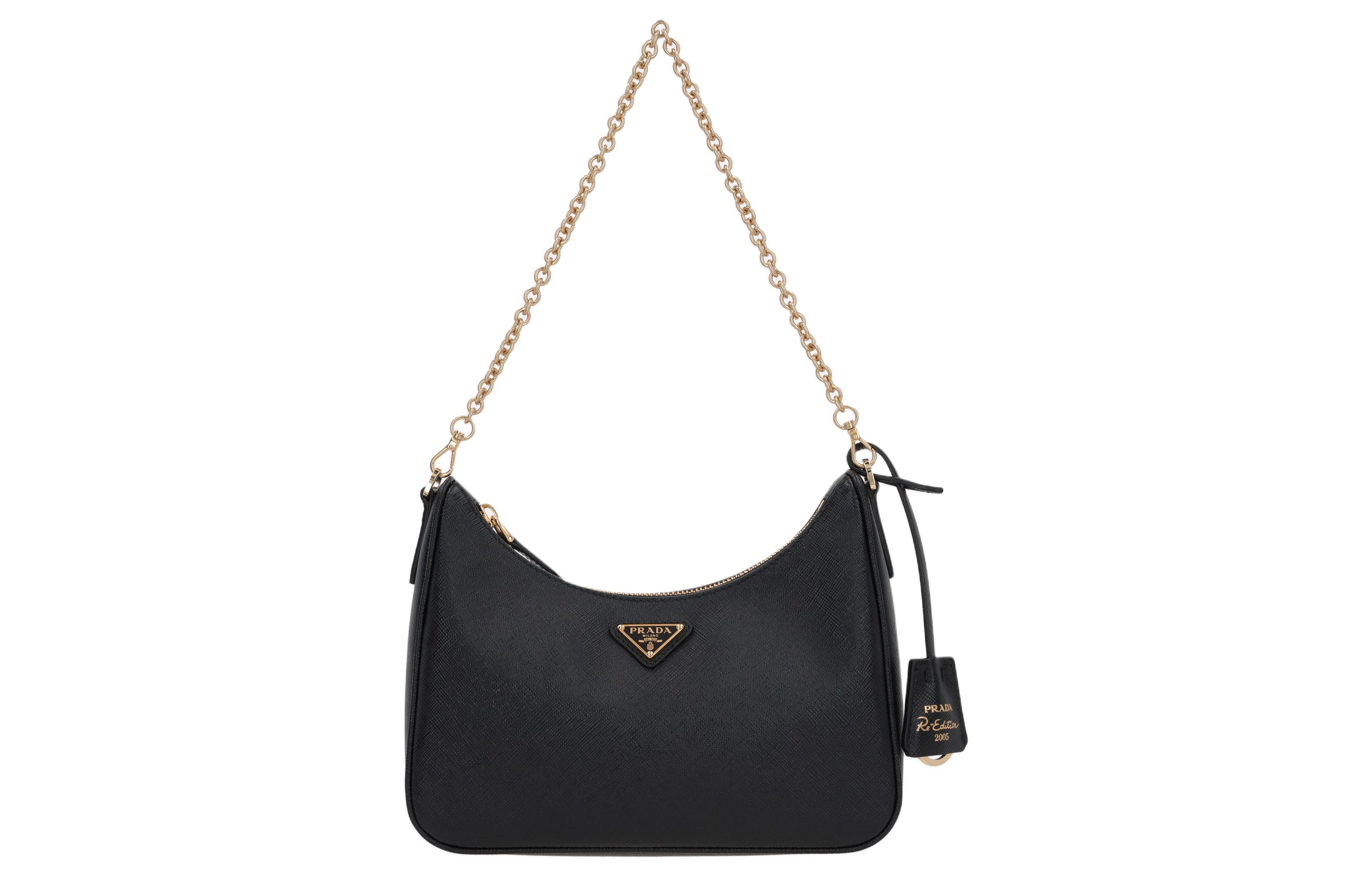 PRADA Кожаная сумка через плечо на ремне из телячьей кожи женская черная
PRADA Кожаная сумка через плечо на ремне из телячьей кожи женская черная