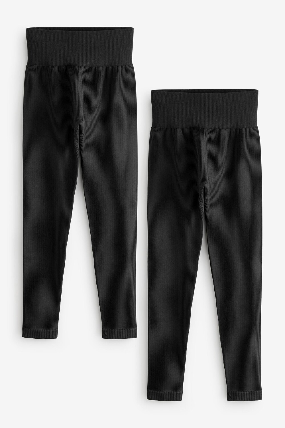 Леггинсы с высокой талией в рубчик, 2 пары Next, черный
Леггинсы с высокой талией в рубчик, 2 пары Next, черный