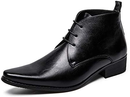 Мужские кожаные ботинки с заостренным носком на шнуровке, ретро стиль Оксфорд Челси, модные, средней высоты, комфортные, с нескользящей массивной подошвой, для работы, бизнеса, свадьбы и официальных мероприятий Adkgbe, черный
Мужские кожаные ботинки с заостренным носком на шнуровке, ретро стиль Оксфорд Челси, модные, средней высоты, комфортные, с нескользящей массивной подошвой, для работы, бизнеса, свадьбы и официальных мероприятий Adkgbe, черный