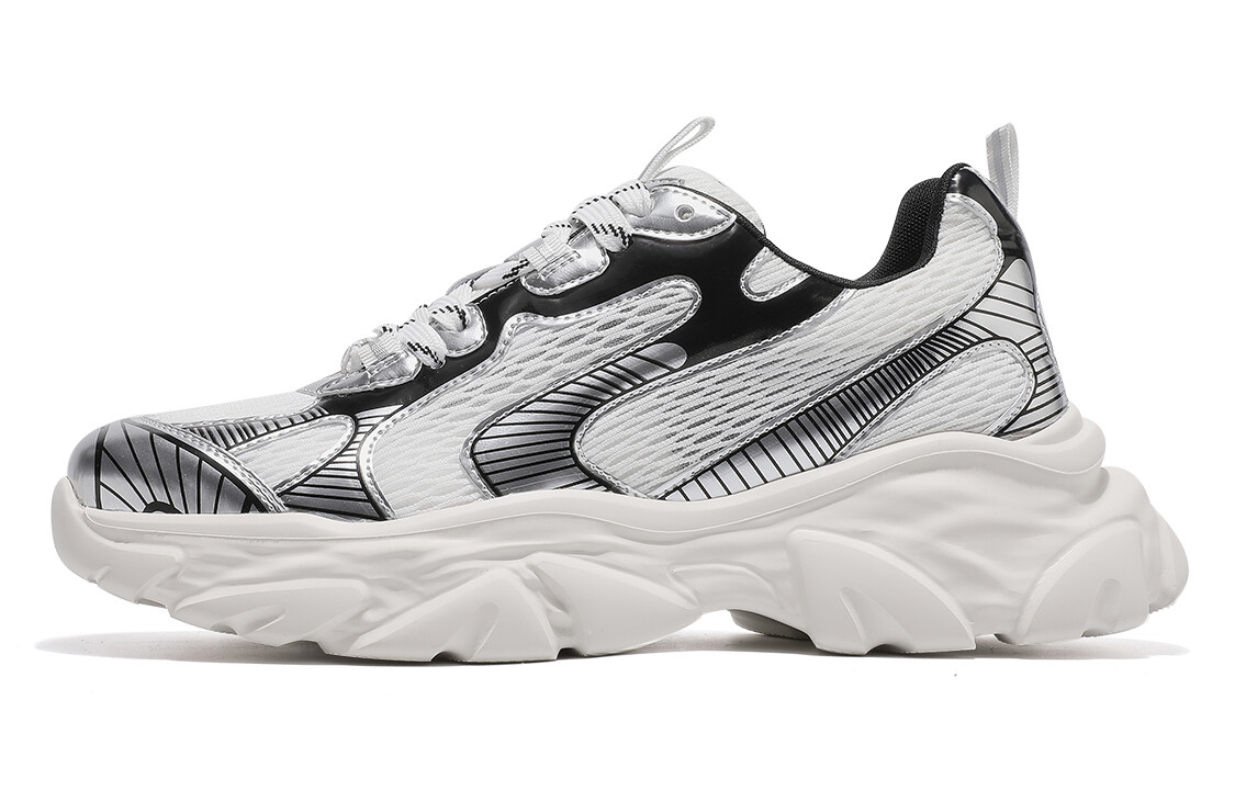 Кроссовки мужские толстые низкие белый/серебряный Trumppipe
Кроссовки мужские толстые низкие белый/серебряный Trumppipe