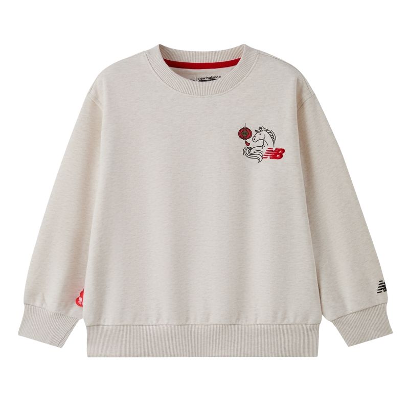 Детская толстовка с круглым вырезом, средней толщины New Balance, экрю
Детская толстовка с круглым вырезом, средней толщины New Balance, экрю