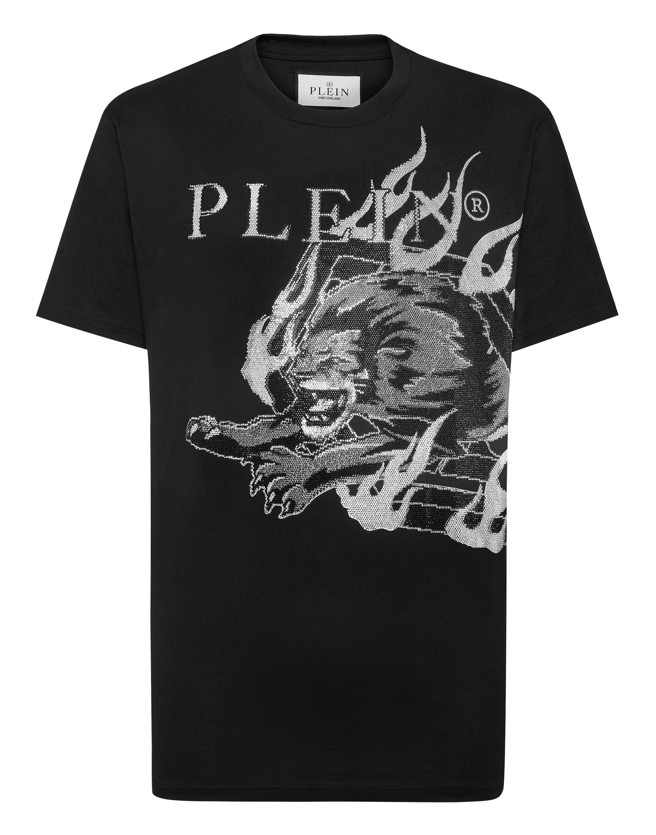 Футболка с круглым вырезом SS со стразами Lion Circus PHILIPP PLEIN, черный/белый
Футболка с круглым вырезом SS со стразами Lion Circus PHILIPP PLEIN, черный/белый