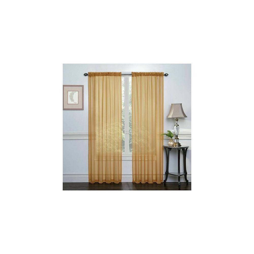 Kate Aurora Basic, 2 комплекта оконных штор из прозрачной вуали для дома, золотой
Kate Aurora Basic, 2 комплекта оконных штор из прозрачной вуали для дома, золотой