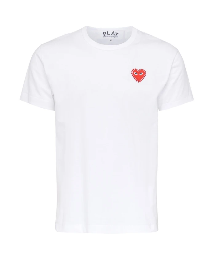 Футболка с эмблемой и стразами, белая с красными элементами. Comme Des Garã§Ons Play, белый
Футболка с эмблемой и стразами, белая с красными элементами. Comme Des Garã§Ons Play, белый