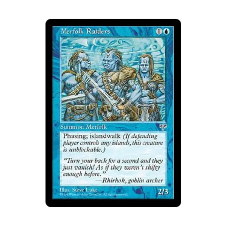 CCG Мерфолки-рейдеры (К), MTG - Mirage 
CCG Мерфолки-рейдеры (К), MTG - Mirage