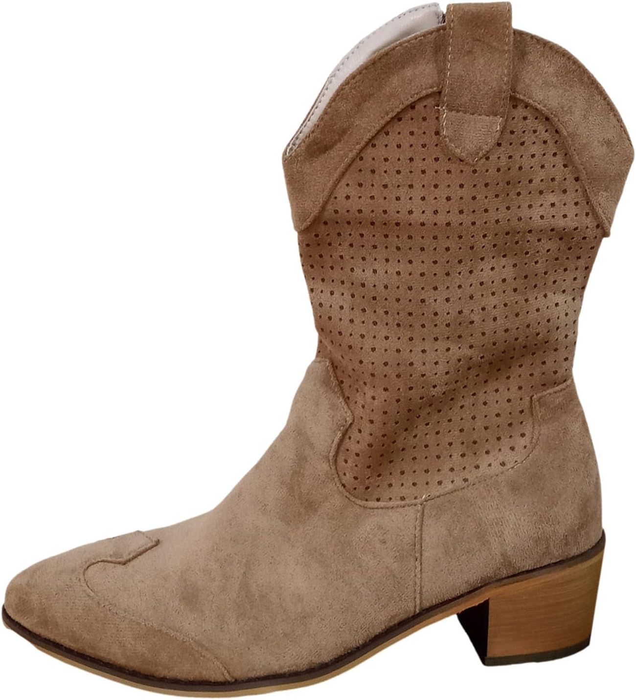 Женские замшевые ковбойские ботинки с заостренным носком, невысоким каблуком, высокие западные ботинки до середины голени с массивным каблуком, ботильоны, ретро дизайн с вырезами Baxtayel, коричневый
Женские замшевые ковбойские ботинки с заостренным носком, невысоким каблуком, высокие западные ботинки до середины голени с массивным каблуком, ботильоны, ретро дизайн с вырезами Baxtayel, коричневый