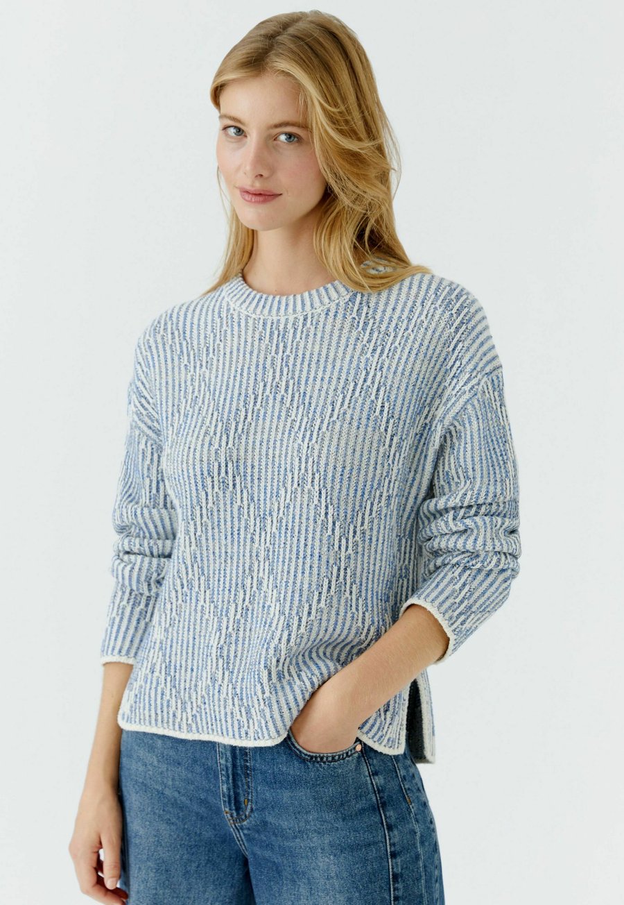 Джемпер Oui Jumper, Light Blue White/Light Blue
Джемпер Oui Jumper, Light Blue White/Light Blue