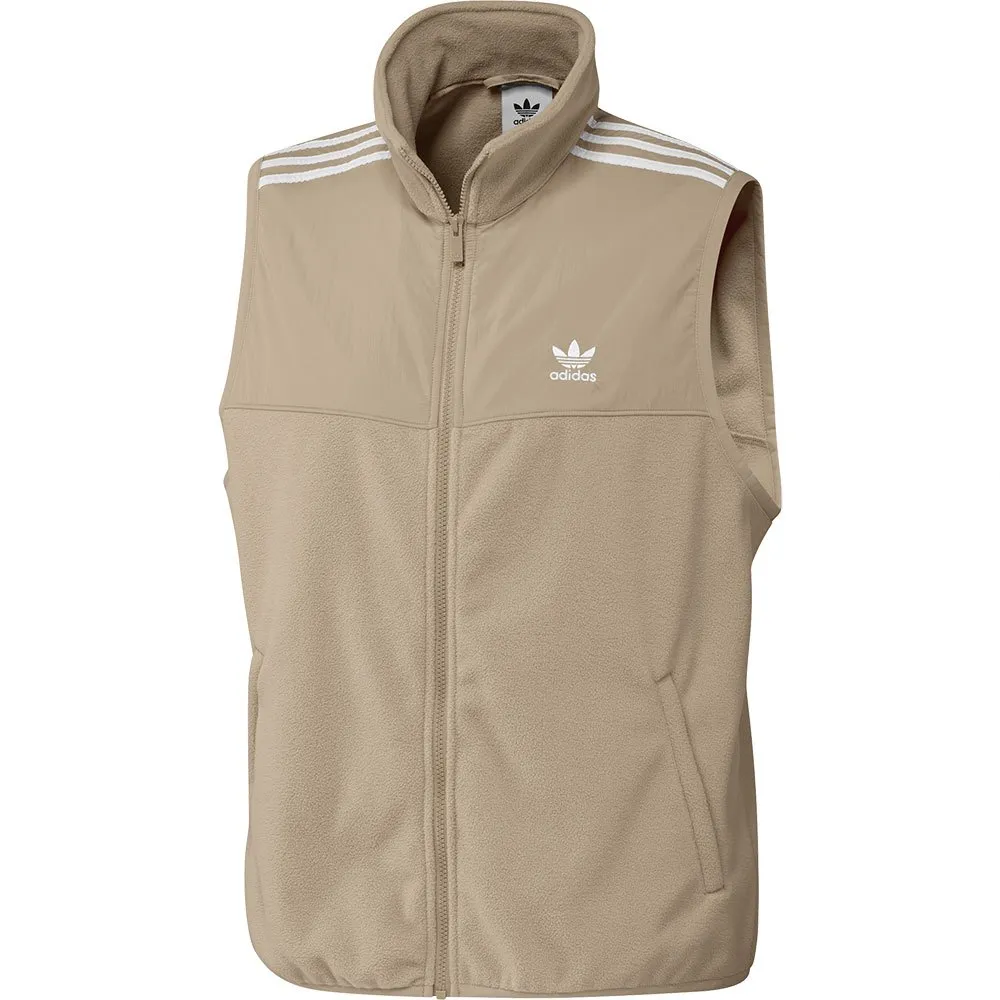 Жилет adidas Originals Adicolor Microfleece, бежевый 
Жилет adidas Originals Adicolor Microfleece, бежевый